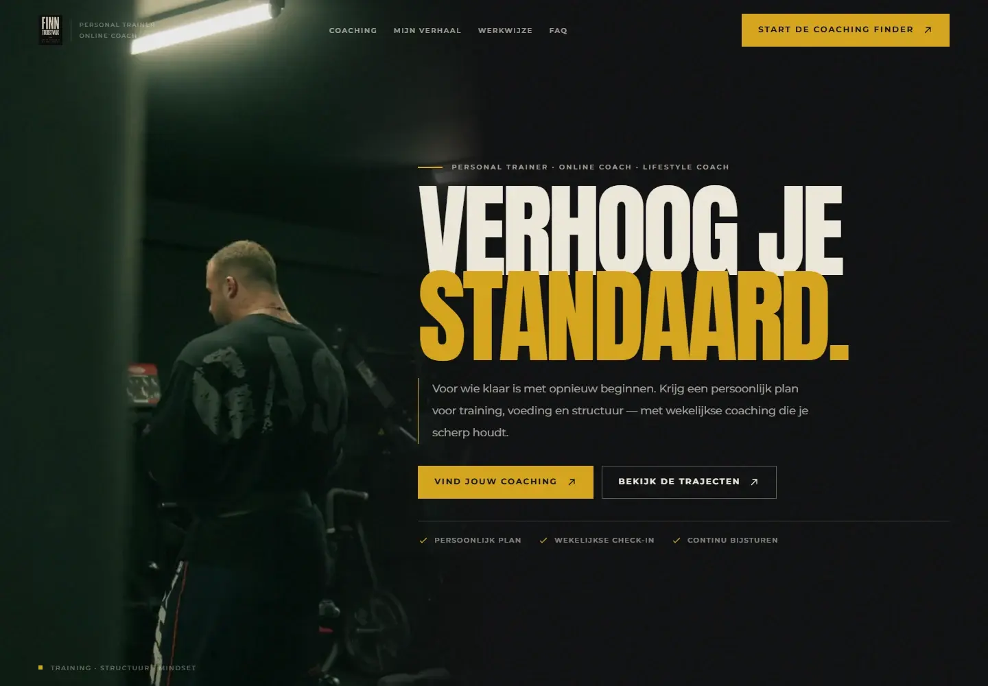 De homepage van Finn Troostwijk
