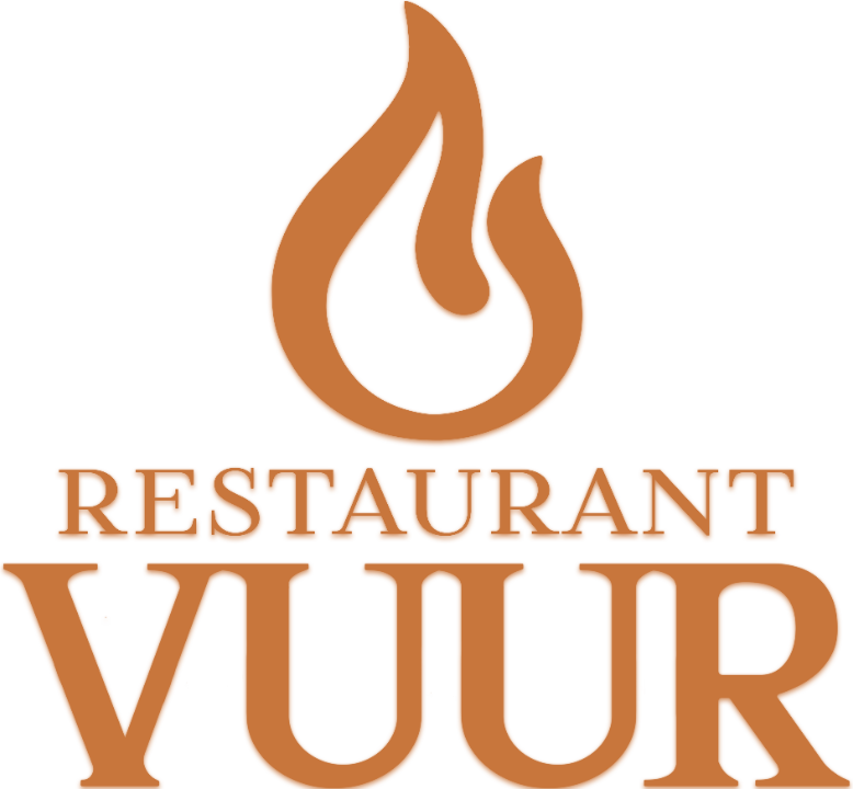 Restaurant VUUR koperkleurig logo